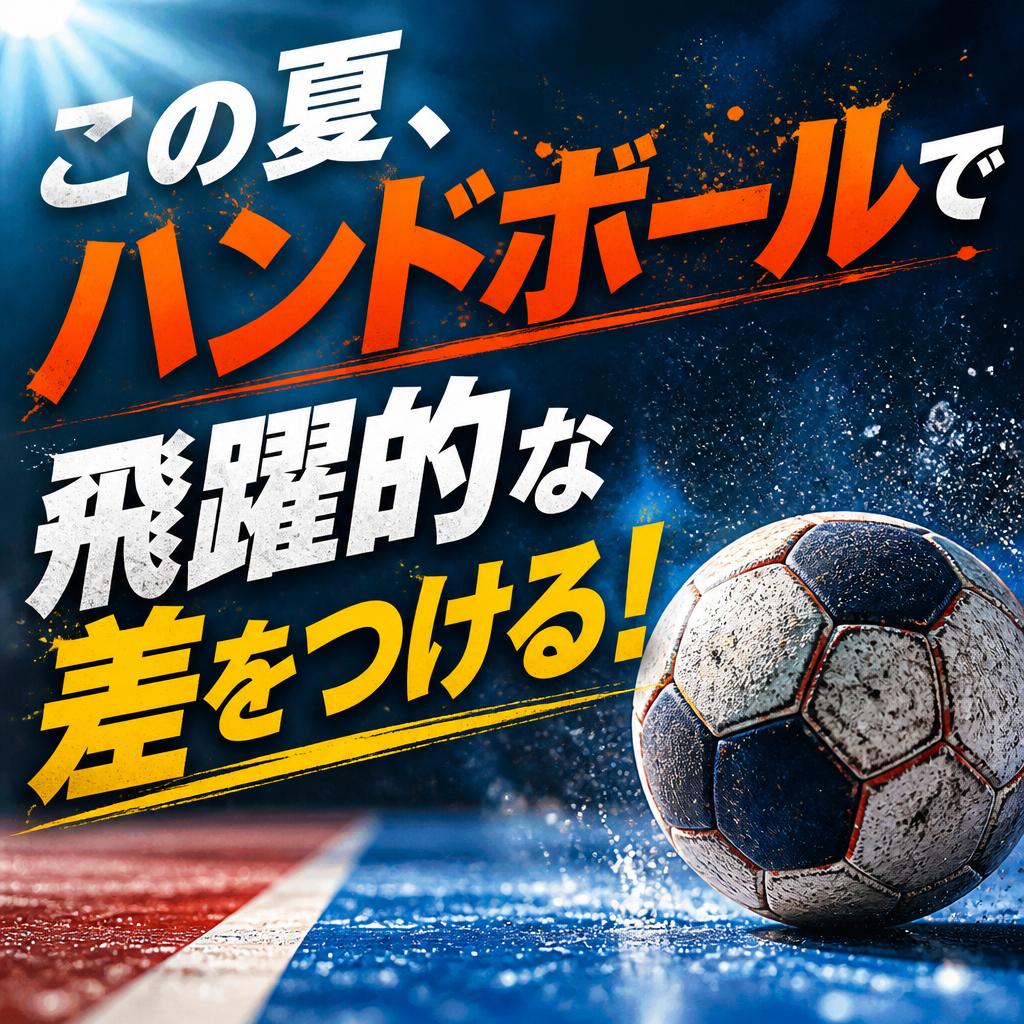 この夏、ハンドボールで飛躍的な差をつける！